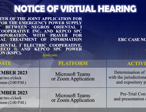 Virtual Hearing for November 2023